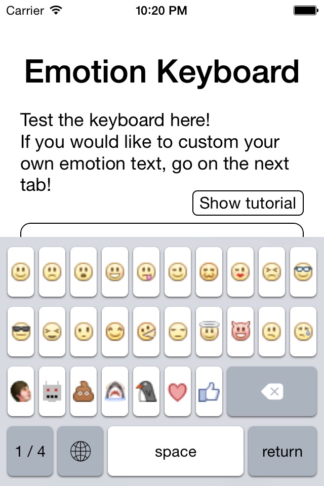 Emotion Keyboard for iOS8 - Free screenshot 2