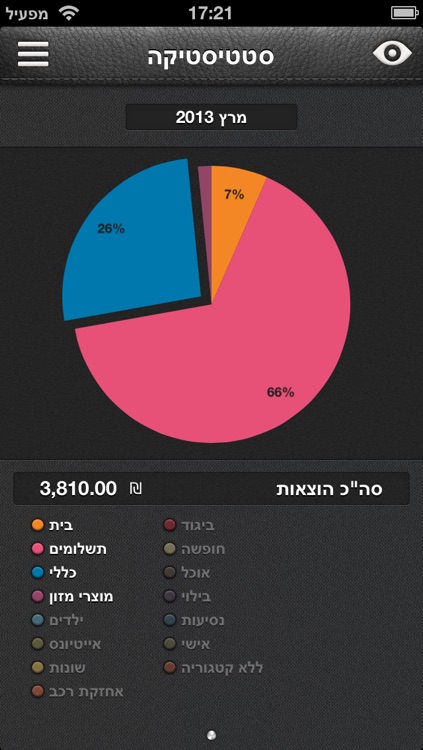 BudgetBook - ניהול תקציב, הוצאות והכנסות screenshot-3