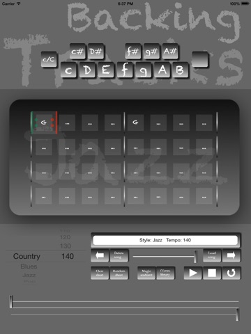 Jazz Backing Tracks Creator Pro screenshot 4