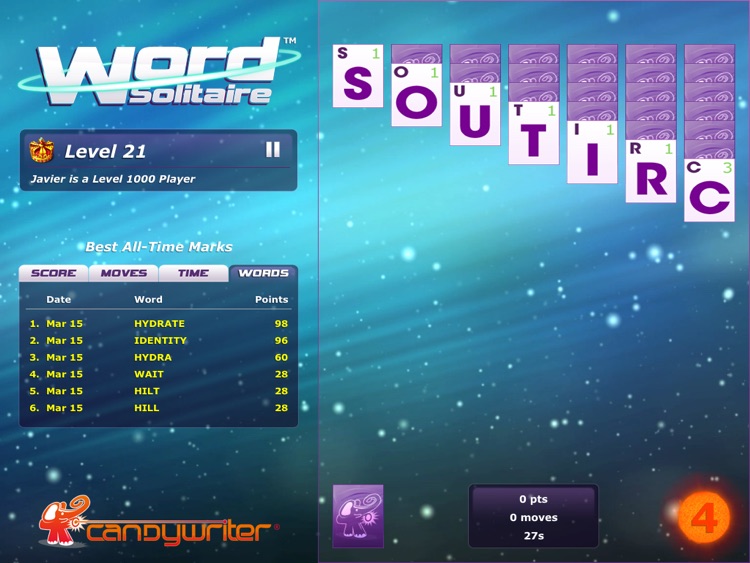 Word Solitaire HD screenshot-3