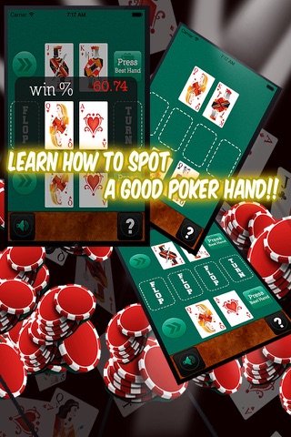 Texas Hold 'em Poker Quiz - Skill Improving Training Quiz to Learn How to Play the Odds and Win Texas Holdem like a Pro! screenshot 3