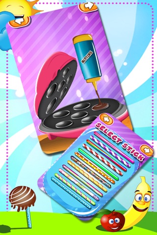 Cake Pop Maker Free - Dessert & Fruit Decoarting Game for Kids & Girls screenshot 3