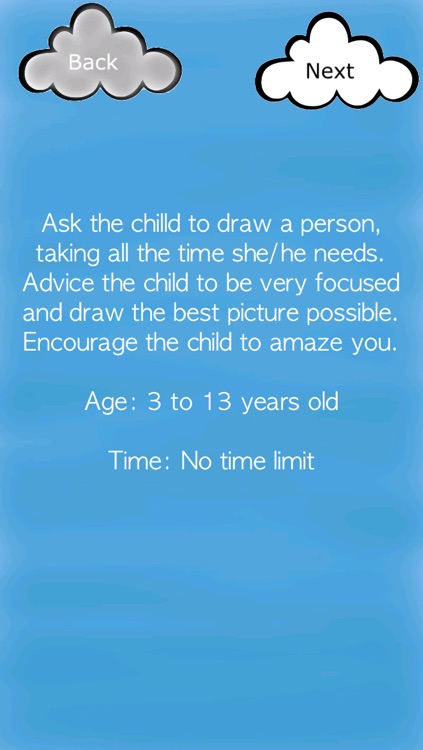 IQ test for children: Draw a Man test