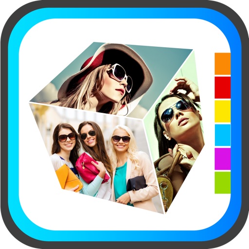 3D Collage - Free 3d & 2d magazine Collage Frame creator Icon