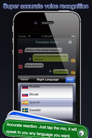 iTranslator for speech to speech translation screenshot 3