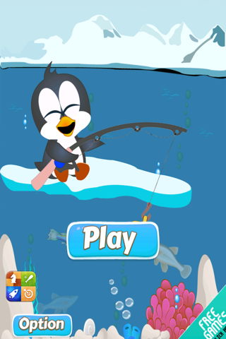 Frozen Fish - Penguin in Suit Ice Fishing Free screenshot 4