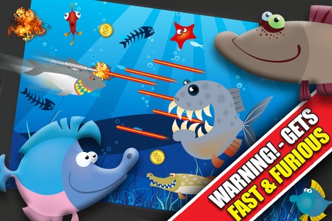 Shark Attacks! FREE : Hungry Fish Revenge Laser Shooting Racing Game - By Dead Cool Apps screenshot 4