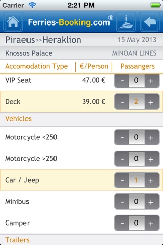 Ferries-Booking screenshot 4