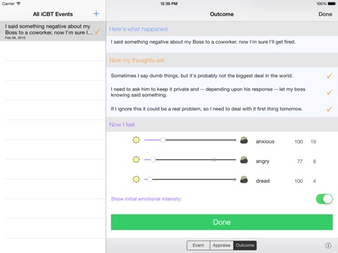 iCBT - Set yourself free with iCBT! screenshot 4