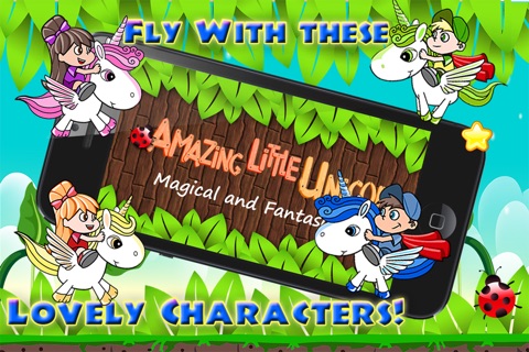 Amazing Little Unicorns: Magical and Fantasy Rush - Flying Games For Kids Who Love Princess And Ponies screenshot 2