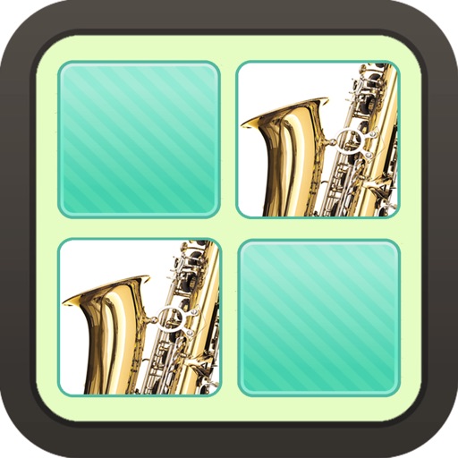 Matching Game Music Instruments Photo iOS App