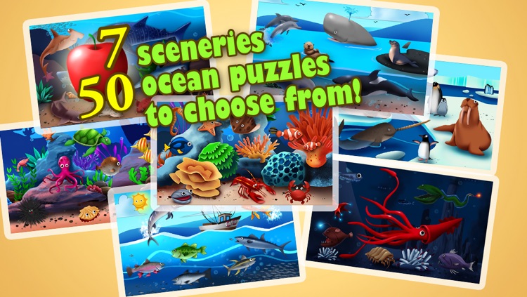 Ocean Jigsaw Puzzle 123 - Word Learning Puzzle Game for Kids screenshot-4