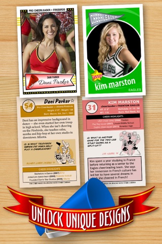 Cheerleader Card Maker - Make Your Own Custom Cheerleader Cards with Starr Cards screenshot 3