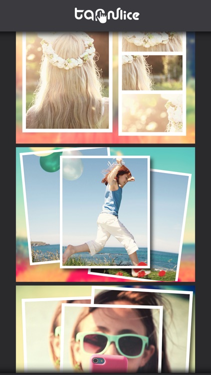 TapnSlice - Photo Collage Editor - Cut your photo into pieces to make great photo collage and pic frame screenshot-4