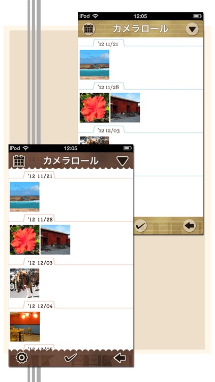 Calendar Album-You can easily organize photos. Do you have a picture taken with a camera that is cluttering up the camera roll? You can organize folders and, in the order of their time with this app! screenshot-3