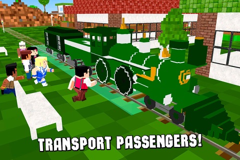 Cube Train Driving Simulator 3D Free screenshot 2