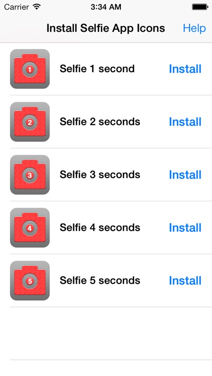 Selfie App Icon Automatic - Selfie Cam Shooter Auto launched via an app icon with timer & Photo Editor screenshot-3
