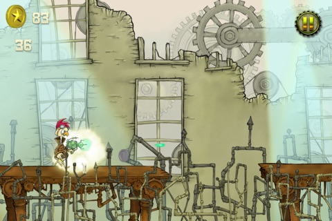 Steampunk Chicken - Free iPhone/iPad Racing Edition screenshot 4