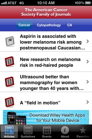 American Cancer Society Journal screenshot 2