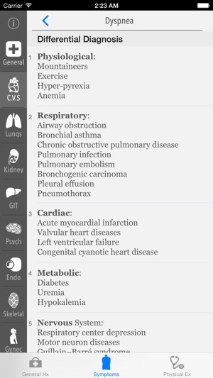 Clinical Skills - History, Symptoms & Physical Examination(圖2)-速報App