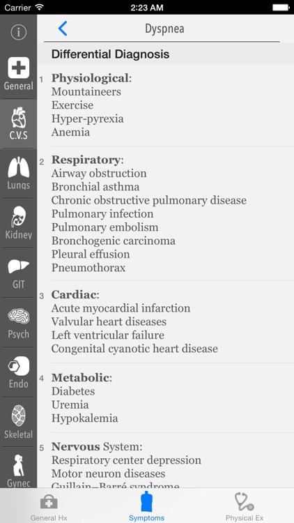 Clinical Skills - History, Symptoms & Physical Examination