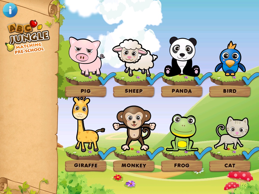 ABCs Jungle Matching Pre-School Learning screenshot 4