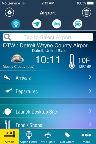 Detroit Airport (DTW) Flight Tracker Wayne County radar screenshot 2