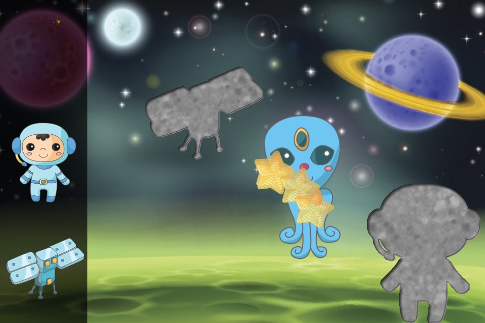 Space Puzzles for Toddlers : Discover the galaxy , the space and UFO ! FREE app screenshot 2
