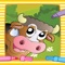 Coloring Book Page Animal Cute Farm Painting for little kids