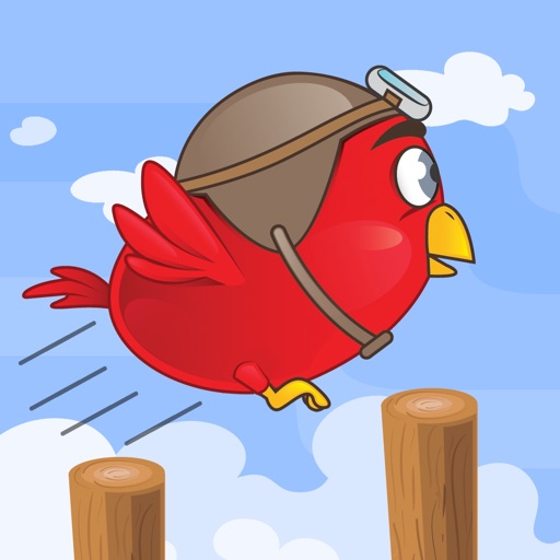 Jumping Fred - Perfect triple jump of a clumsy inchy bird heroes icon