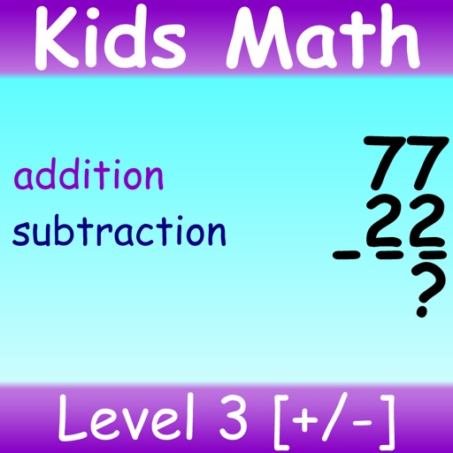 Kids Math Addition Subtraction Level 3 icon