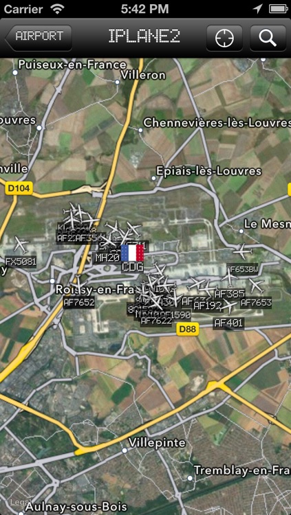 Toulouse-Blagnac Airport - iPlane2 Flight Information