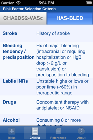 Anticoagulant Net Benefit screenshot 3