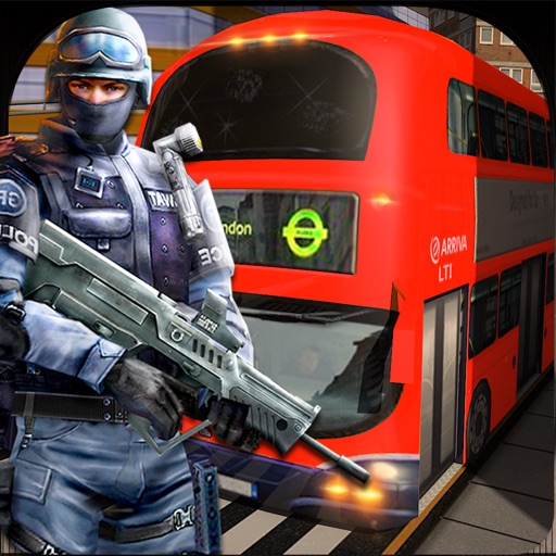 Rescue Swat police tourist bus car chase icon
