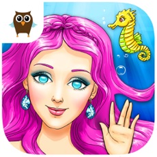 Activities of Mermaid Ava and Friends - Ocean Princess Hair Care, Make Up Salon, Dress Up and Underwater Adventure...