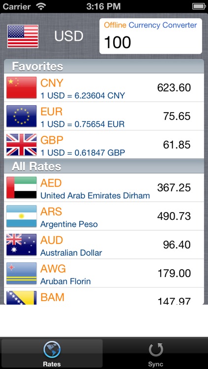 Offline Currency Converter