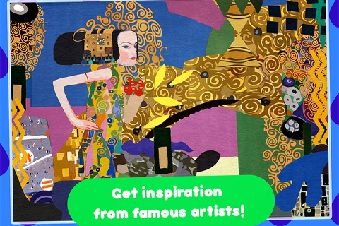 Art Lab for Kids –   paper cutting and painting activity for children -  create collage like matisse picasso klimt and miro screenshot 3