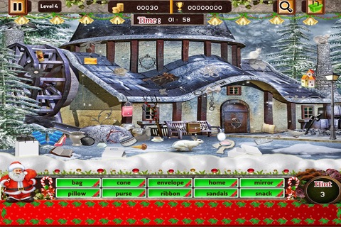 Christmas Village Houses Hidden Object screenshot 2