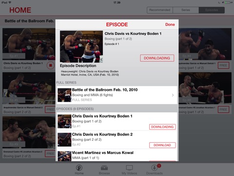 FightMaster: Boxing & MMA Videos for iPad screenshot 4