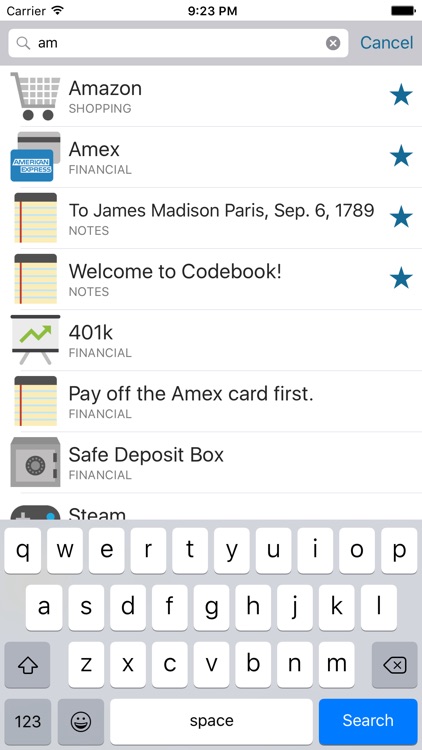 Codebook Lite screenshot-3
