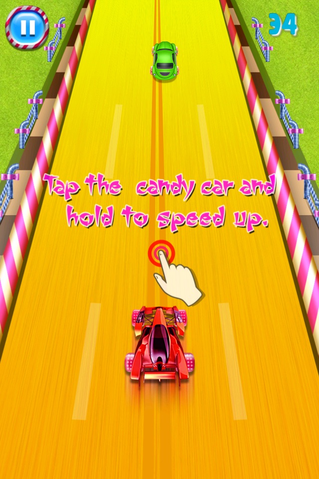 Candy Car Race - Drive or Get Crush Racing screenshot 2