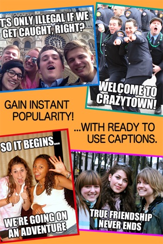 Taking Selfies With Friends - Add Funny Captions and Create Viral Meme Pictures to Share from any Party or Selfie Photo screenshot 4