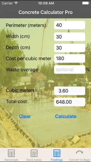 Concrete Calculator Pro Metric(圖3)-速報App