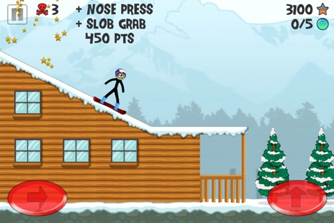 Stickman Snowboarder screenshot 4