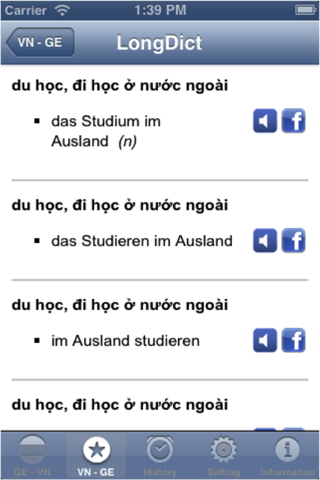 Pro Long Dict German Vietnamese Dictionary screenshot 2