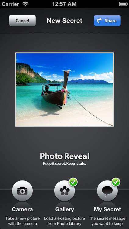 Photo Reveal - Encrypted secret text and audio messages hidden in images screenshot-3