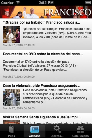 Papa Francisco - Catolicapp.org screenshot 2