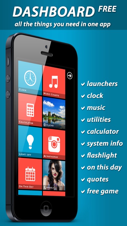 Dashboard Free ~ All-IN-1: Launch Center, Music, Utilities and Games