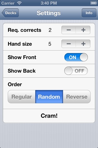 Cram Cards screenshot 2