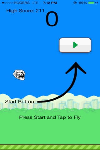 Flappy Troll - Trolling screenshot 2